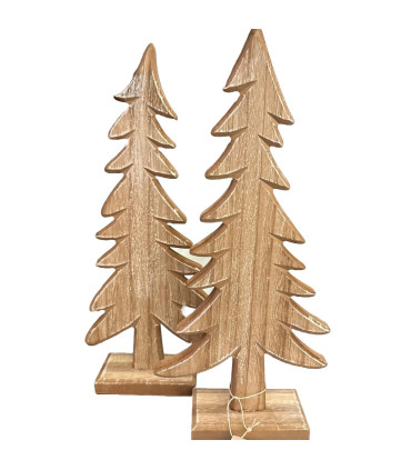 Adorno de Árbol de Navidad de Madera 33 cm Alparamis