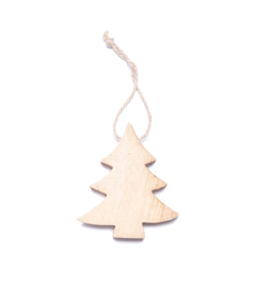Adorno Navideño para Colgar de Madera 10 cm Alparamis