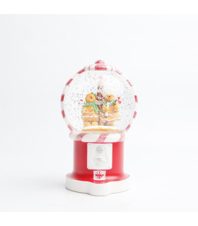 Esfera de Nieve con LED de Gingerbread Men 19 cm Alparamis