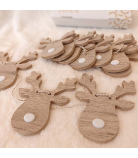 Guirnalda de Renos de Madera