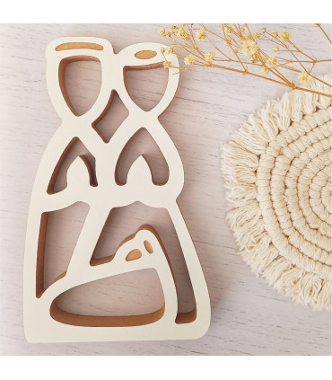 Pesebre Minimalista de Madera 20 cm