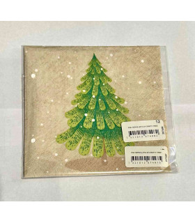Servilletas 33 x 33 cm Crafty Xmas Tree
