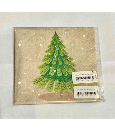 Servilletas 33 x 33 cm Crafty Xmas Tree