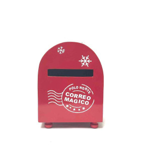 Adorno Metálico Buzón de Papá Noel