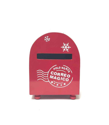Adorno Metálico Buzón de Papá Noel