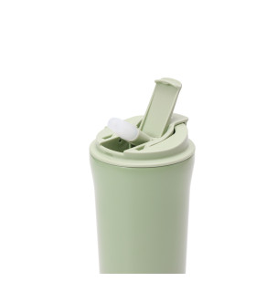 Vaso Térmico 500 ml Doble con Tapa y Sorbete Thermos Verde