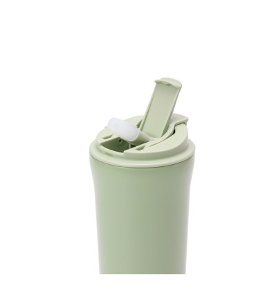 Vaso Térmico 500 ml Doble con Tapa y Sorbete Thermos Verde