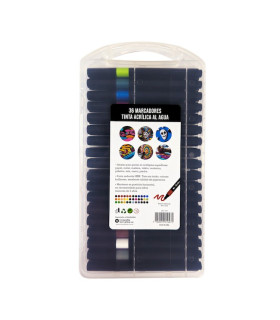 Marcadores Acrilicos en Valija Talbot x 36