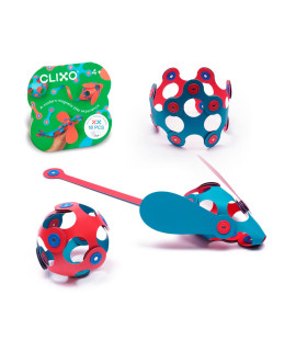 Set Itsy Coral y Turquesa 18 Piezas Clixo