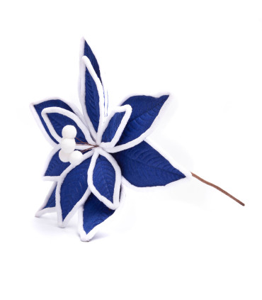 Adorno Estrella Federal Azul 22 cm Alparamis A24-3828