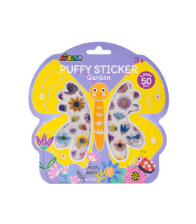 Puffy 3D Stickers 24 Pz en 4 Diseños con Exhibidor Avenir