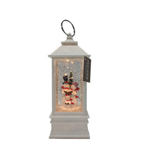 Farol Familia Snowman 8 x 26 cm con LED Alparamis