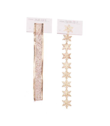 Cinta Dorada 2 Diseños Surtidos 2.5 x 10 m Alparamis