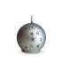 Vela LED Esfera de Vidrio Navideña 10 cm Plateada Alparamis