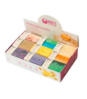 Caja Exhibidora con 18 Jabones de 100 g Mies