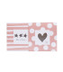 Tarjetas Stamping Rayas y Lunares Rosas - PACK x 12
