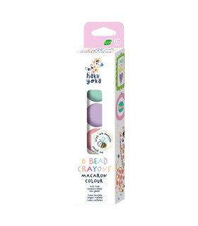 Crayones Bellota Cubo y Cuentas Haku Yoka x 6 20 Pz en 6 Diseños con Exhibidor