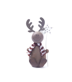 Adorno Figura de Navidad Sentada 13 cm Natural Alparamis