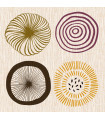 Servilletas 24 x 24 cm Forms of Nature