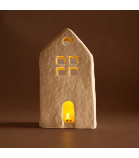 Adorno de Casita Blanca 20 cm Alparamis