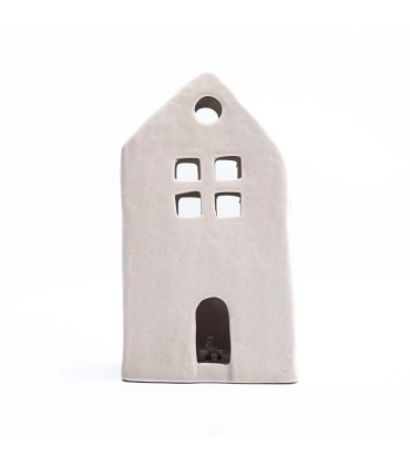 Adorno de Casita Blanca 20 cm Alparamis