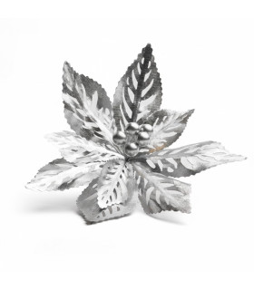 Adorno Estrella Federal Calada Plateada 22 cm Alparamis A24-4109