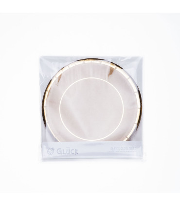 12 Paquetes de 8 Platos de Navidad Kraft