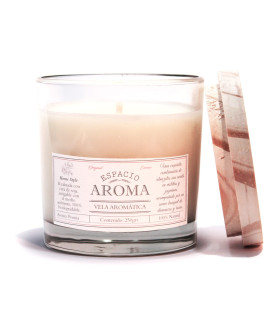 Vela de Soja Aromática 250 g Línea Clásica Peonia Espacio Aroma