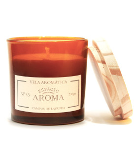 Vela de Soja 250 g Línea Botánica Campos de Lavanda Espacio Aroma