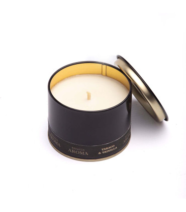 Vela Viajera 130 g Edición Limitada Tabaco y Vainilla Espacio Aroma