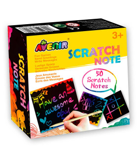 Scratch Note Block 12 Pz en 2 Diseños con Exhibidor Avenir
