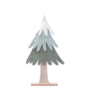 Adorno de Pino de Madera y Tela 30 cm Alparamis