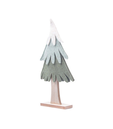 Adorno de Pino de Madera y Tela 30 cm Alparamis