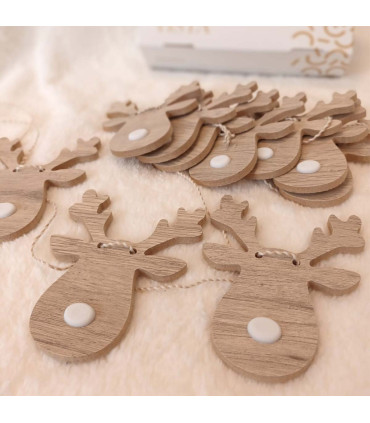 Guirnalda de Renos de Madera