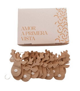 Guirnalda de Renos de Madera
