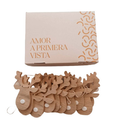 Guirnalda de Renos de Madera