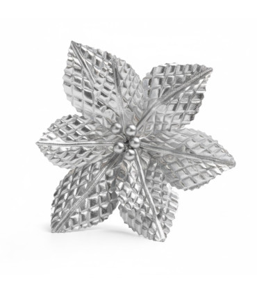 Adorno Estrella Federal Plateada 22 cm Alparamis A24-4173S