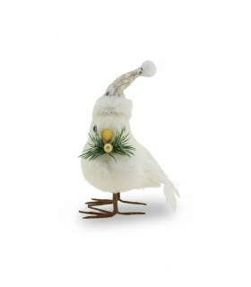Adorno Pajarito con Gorro 14x15 cm Alparamis