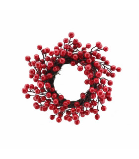 Corona Navideña con Bayas Rojas 30.5 cm Alparamis