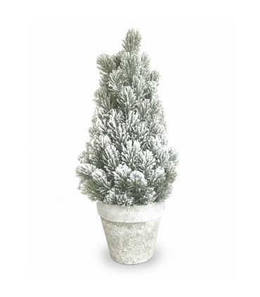 Árbol de Navidad Nevado en Maceta 49 cm Alparamis