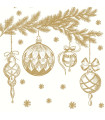 Servilletas 33 x 33 cm Bauble Symphony Xmas