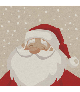 Servilletas 33 x 33 cm Naturals Santa Day Xmas