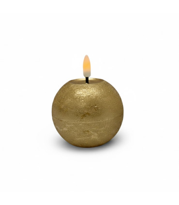 Vela Esfera LED Dorada 10 cm Alparamis