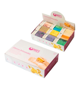 Caja Exhibidora con 18 Jabones de 100 g Mies