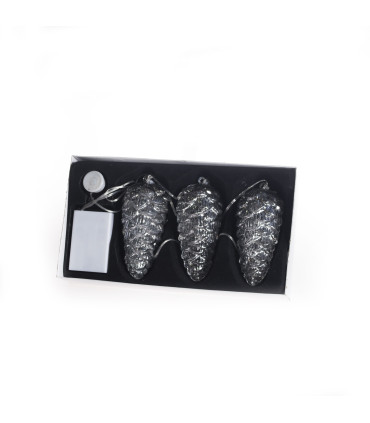 3 luces Piñas Plateadas Alparamis