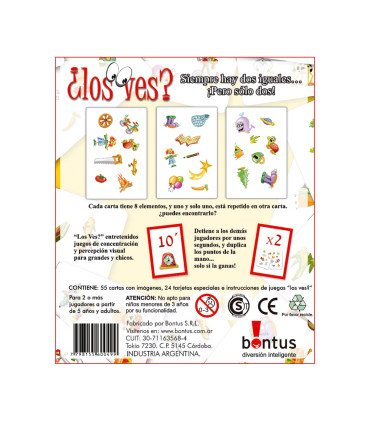 Juego de Cartas Los Ves