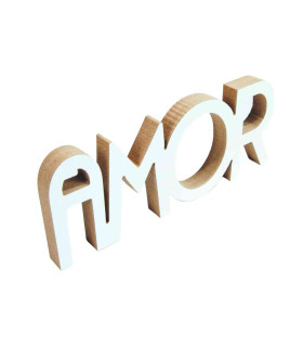 Adorno de Madera Amor 22 x 9 cm