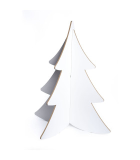 Adorno de Pino de Madera Encastrable 110 cm