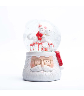Esfera de Nieve Papá Noel 16 cm Alparamis