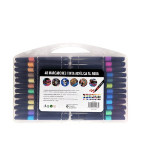 Marcadores Acrilicos en Valija Talbot x 48